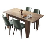 Tavolo Allungabile Marrone Noce Allungabile Meccanismo Estensione Allunga Centrale 160x80x78h cm, Lunghezza Massima 160 cm - Pizzoli