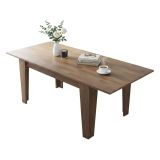 Tavolo Allungabile Marrone Noce Allungabile Meccanismo Estensione Allunga Centrale 200x88x78h cm, Lunghezza Massima 200 cm - Salmour