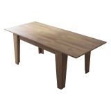 Tavolo Allungabile Marrone Noce Allungabile Meccanismo Estensione Allunga Centrale 200x88x78h cm, Lunghezza Massima 200 cm - Salmour