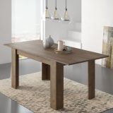 Tavolo Allungabile Marrone Noce Allungabile Meccanismo Estensione Allunga Centrale 200x90x75h cm, Lunghezza Massima 200 cm - Marene