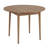 Tavolo Allungabile Marrone Quercia 6 Posti Allungabile 100x100x75h cm, Meccanismo Estensione Allunga Centrale - Bee