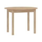Tavolo Allungabile Marrone Rovere 6 Posti Allungabile 100x80x76h cm, Meccanismo Estensione Allunga Centrale - Liriteda