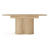 Tavolo Allungabile Marrone Rovere 8 Posti Allungabile 180x90x76h cm, Meccanismo Estensione Allunga Centrale - Kasota
