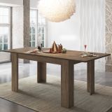 Tavolo Allungabile Marrone Rovere Allungabile Meccanismo Estensione Allunga Centrale 200x90x75h cm, Lunghezza Massima 200 cm - Marene