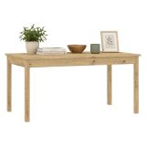 Tavolo Allungabile Marrone Rovere Nodi 12 Posti Allungabile 160x80x76h cm, Meccanismo Estensione Allunga Centrale - Lireli