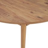 Tavolo Allungabile Marrone Rovere Nodi 6 Posti Allungabile 100x100x75h cm, Meccanismo Estensione Allunga Centrale - Bee