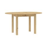 Tavolo Allungabile Marrone Rovere Nodi 6 Posti Allungabile 100x80x76h cm, Meccanismo Estensione Allunga Centrale - Liriteda