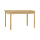 Tavolo Allungabile Marrone Rovere Nodi 8 Posti Allungabile 120x80x76h cm, Meccanismo Estensione Allunga Centrale - Lirelaba