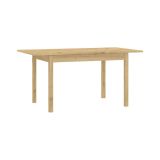 Tavolo Allungabile Marrone Rovere Nodi 8 Posti Allungabile 120x80x76h cm, Meccanismo Estensione Allunga Centrale - Lirelaba