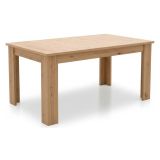 Tavolo Allungabile Marrone Rovere Nodi 8 Posti Allungabile 160.5x90.5x76.5h cm, - Lanusei