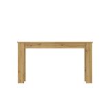 Tavolo Allungabile Marrone Rovere Nodi 8 Posti Allungabile 190x90x77h cm, Meccanismo Estensione Allunga Centrale - Dencio