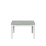 Tavolo allungabile minimal 6-8 posti 140-190x90cm cemento e bianco - Abudula