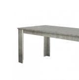 Tavolo allungabile Nanni, Consolle allungabile fino a 10 posti, Consolle estensibile 100% Made in Italy, cm 140-190x90h75, Marmo grigio