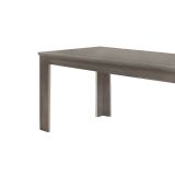 Tavolo allungabile Nanni, Consolle allungabile fino a 10 posti, Consolle estensibile 100% Made in Italy, cm 140-190x90h75, Olmo perla