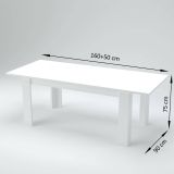 Tavolo allungabile Natan, Consolle allungabile fino a 12 posti, Consolle estensibile 100% Made in Italy, cm 160-210x90h75, Grigio