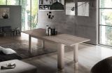 Tavolo allungabile Natan, Consolle allungabile fino a 12 posti, Consolle estensibile 100% Made in Italy, cm 160-210x90h75, Rovere