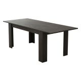 Tavolo Allungabile Nero Antracite Allungabile Meccanismo Estensione Allunga Centrale 200x90x75h cm, Lunghezza Massima 200 cm - Marene