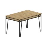 Tavolo allungabile Nestor, Consolle con allunghe, Tavolo da pranzo multiuso, Ripiano estensibile da cucina, 170x80 h76 cm, Quercia
