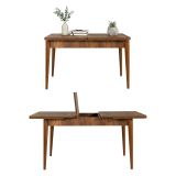 Tavolo allungabile vintage 6-8 posti 130x80cm noce - Dorotea