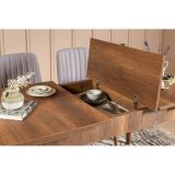 Tavolo allungabile vintage 6-8 posti 130x80cm noce - Dorotea