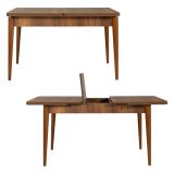 Tavolo allungabile vintage 6-8 posti 130x80cm noce - Dorotea