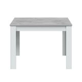 Tavolo cucina rettangolare 6 posti bianco e cemento 109x67cm - Anat