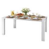 Tavolo da esterno 10 posti 160x98cm bianco - Magelang