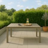 Tavolo da esterno 10 posti 160x98cm tortora - Magelang