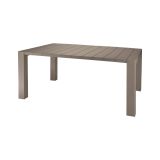 Tavolo da esterno 10 posti 160x98cm tortora - Magelang