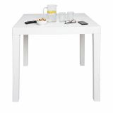 Tavolo da esterno 4 posti 78x78cm bianco - Vo