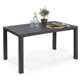 Tavolo da esterno 6 posti 147x90cm antracite - Listowel