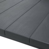 Tavolo da esterno 6 posti 147x90cm antracite - Listowel