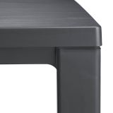 Tavolo da esterno 6 posti 147x90cm antracite - Listowel