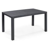 Tavolo da esterno 6 posti 147x90cm antracite - Listowel