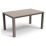 Tavolo da esterno 6 posti 147x90cm tortora - Listowel