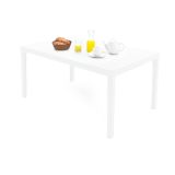 Tavolo da esterno 6 posti 150x90cm bianco - Askia