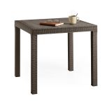 Tavolo da esterno 6 posti 80x80cm marrone - Acqua