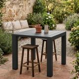 Tavolo da esterno 6 posti 90x98cm antracite - Malang
