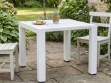 Tavolo da esterno 6 posti 90x98cm bianco - Malang