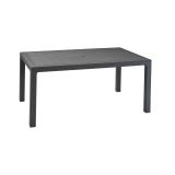 Tavolo da esterno 6 posti 94x160cm antracite - Pickering