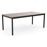 Tavolo da esterno 8 posti 200x95cm rovere e antracite - Sarnia