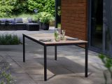 Tavolo da esterno 8 posti 200x95cm rovere e antracite - Sarnia