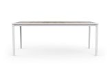 Tavolo da esterno 8 posti 200x95cm rovere e bianco - Sarnia