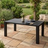 Tavolo da esterno allungabile 6-8 posti 90-160x98cm antracite - Langsa