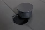 Tavolo da esterno allungabile 8-10 posti 160-220x90cm antracite - Anatre