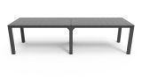 Tavolo da esterno Antico, Base per picnic, Piano da pranzo da giardino, Banco outdoor multiuso, 294x90 h75 cm, Antracite