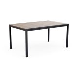Tavolo da esterno Arbarei, Base per picnic, Piano da pranzo da giardino, Banco outdoor multiuso, 159x95 h75 cm, Rovere e Antracite