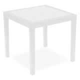 Tavolo da Esterno Bianco 4 Posti Tavolo Tavolo da Esterno Fisso 78x78x73h cm, Lunghezza Massima 78 cm Made in Italy - Frostproof