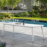 Tavolo da esterno Camrose, 235x98 h74 cm, Bianco