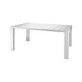Tavolo da esterno Langsa, 98x75 h90 cm, Bianco